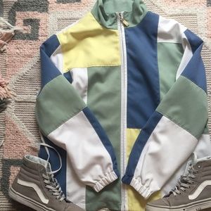 Vintage Color Block Jacket <3